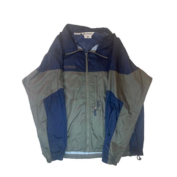 Y2K Columbia Packable Windbreaker Men’s L Gorpcore Hiking‎ Camping Rain Utility - Picture 1 of 9